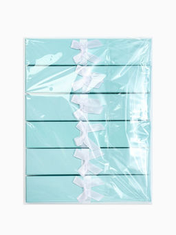 Набор подарочных коробочек 6 шт. под браслет/цепочку/часы «Тиффани», 21×4, бирюзов(3593349)   109799