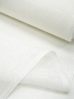 Лен декоративный Сетка цв.Белый, ш.1.5м, лен-100%, 175гр/м.кв. - Купава фото 4