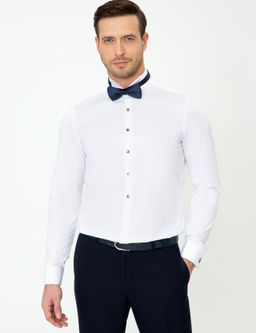 Beyaz Slim Fit Smokin G_mlek