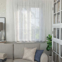 К9С ЗАНАВЕСКА экрю 2 м*1.65 м