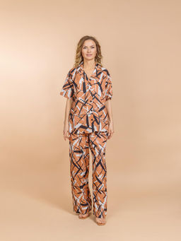 Брючный костюм (вискоза,лен) №25-208-2 (Лето-2025)