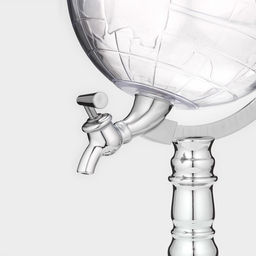 Башня пивная с воронкой Земной шар, 1,9 л, цвет серебристый - Simaland фото 3