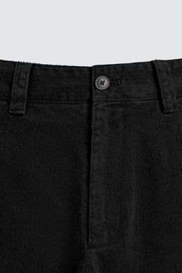 TEXTURED STRAIGHT-LEG TROUSERS - Zara фото 9