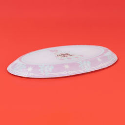 Блюдо Доляна «Новогодняя ель», 24.5×15.5 см, овальное, стекло, красное