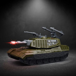 Танк "Ударная сила" (свет, звук) в коробке