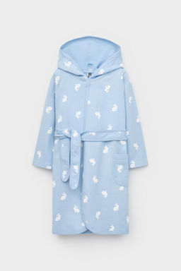 Crockid _ К 5763/небесно-голубой,кролики халат дет  фото 2