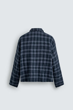 CHECK ZIP-UP SHIRT - Zara фото 8