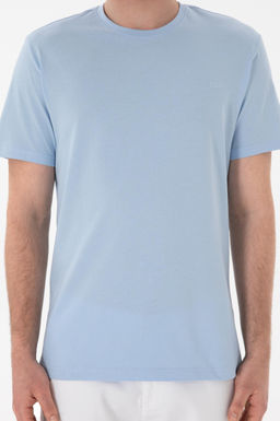 Erkek Regular Fit Bisiklet Yaka A__k Mavi Basic Ti__rt Sepette S_rpriz _ndirim - U.s. polo assn фото 7