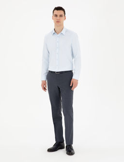 A__k Mavi Slim Fit Arm_rl_ Uzun Kollu G_mlek