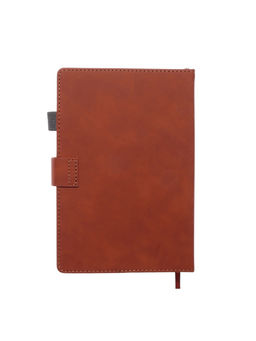 Ежедневник недатированный А5, с хлястиком, 128 листов, в линейку, пвх, коричневый - Simaland фото 13