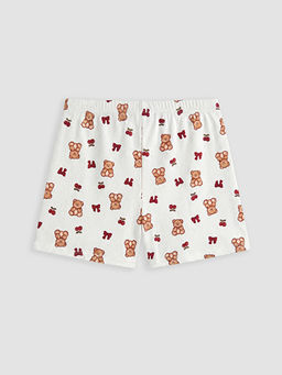 Beli Lastikli Bask?l? Kad?n ?ort Pijama Alt? - Waikiki фото 3