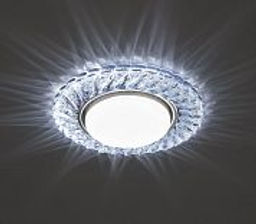 Светильник встраиваемый со светодиодной подсветкой 20LED*2835 SMD 6400K, 15W GX53, без лампы, прозра