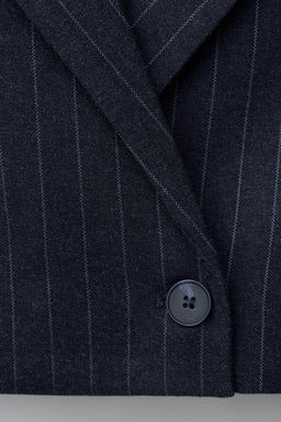 PINSTRIPE CROPPED BLAZER - Zara фото 4