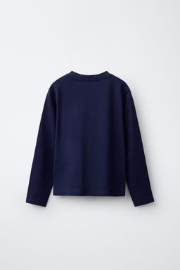 CAMISETA MANGA LARGA LISA / Azul / ?ndigo - Zara фото 2