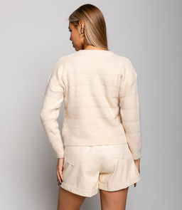 Джемпер #КТ299, светло-бежевый - Dommod фото 4