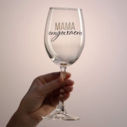 Бокал для вина с надписью «Мама отдыхает», 360 мл