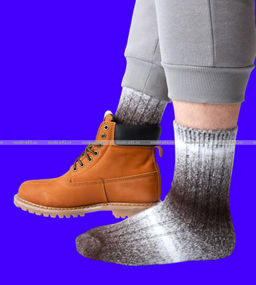 Цена за 10 пар. Термоноски МУЖСКИЕ медицинские из шерсти ламы арт. 7141