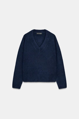 SOFT KNIT V-NECK JUMPER - Zara фото 5