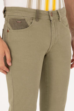 Erkek Haki Jean Pantolon