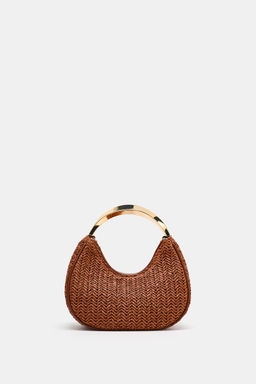 BOLSO DETALLE ASA MET?LICA / Marr?n - Zara фото 2