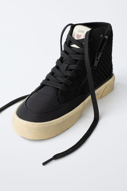 HIGH-TOP SNEAKERS WITH RHINESTONES - Zara фото 3