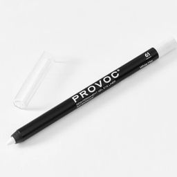 Provoc Гелевый карандаш-подводка для глаз водостойкий / Semi Permanent Gel Eye Liner №61 White Hot, белый матовый
