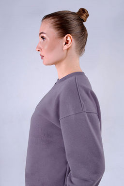 Арт. 2910 Костюм с начесом женский 44-52 (5 шт) Цвет:верх- лила, низ- лила - Калинка фото 4