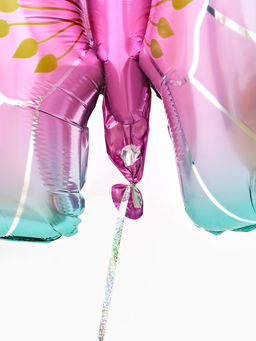 Цена за 2 шт. Воздушный шар фольгированный 32" «Бабочка» цвет розовый металлик