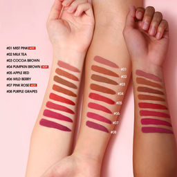 SC057-01 O.TWO.O Водостойкая матовая помада New Trending Lip Gloss 2,5g  фото 3