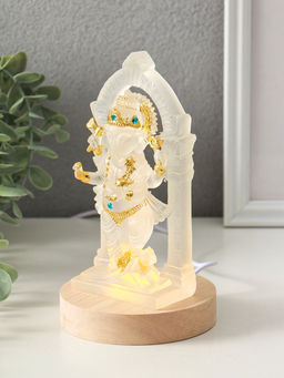 Фигурка светящаяся «Ганеша в арке», прозрачный, 10×10×18.5 см