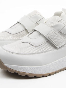 03-A238-2 WHITE Кроссовки женские (натуральная кожа)