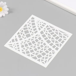 Пластиковый трафарет для творчества «Геометрия», шаблон, 15×15 см