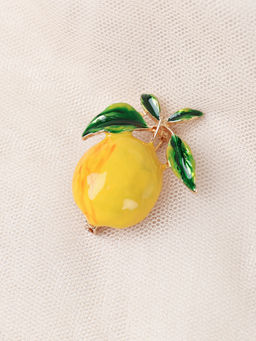 Брошь Лимон / 1886-4 /уп 24/