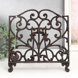 Фигура - подставка для книги, бумаг «Ажурная ковка», 4.5×27×29.5 см