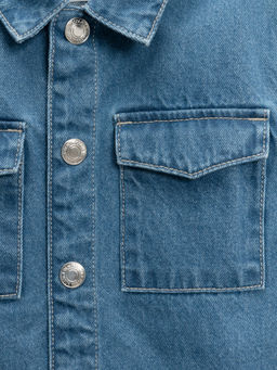 ACOOLA / Куртка джинсовая детская для девочек Rattata голубой фото 4