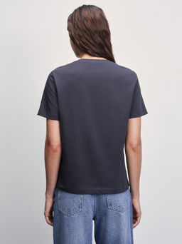 Футболка прямого кроя с принтом / Zarina  фото 5