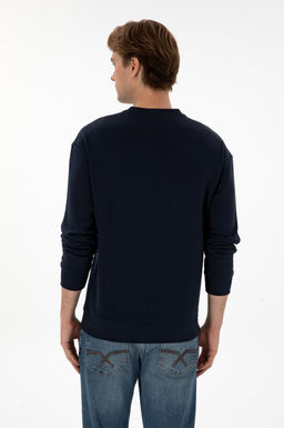 Erkek Lacivert Basic Sweatshirt Sepette S_rpriz _ndirim - U.s. polo assn фото 5