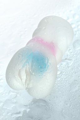 Мастурбатор реалистичный TOYFA Juicy Pussy Crystal Wave, TPE, 13,5 см  фото 8