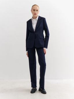 Синие базовые брюки