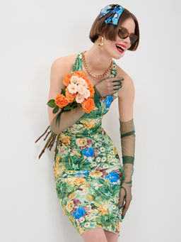 Платье с принтом масло OD-632-2