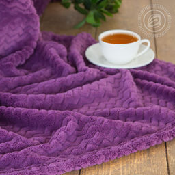 Плед флисовый Роскошь Сирень 220*200/1 шт. Пледы из флиса (Роскошь) - Артпостель фото 2