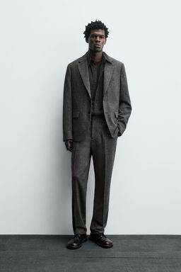 LIMITED EDITION TEXTURED WOOL BLEND SUIT BLAZER