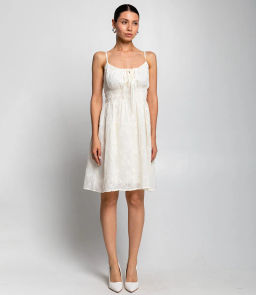 Сарафан #КТ717, кремовый