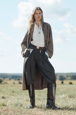 100% SUEDE LEATHER COAT LIMITED EDITION - Zara фото 14