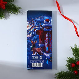 Цена за 5 шт. Открытка с местом для шоколадки «С Новым годом!»