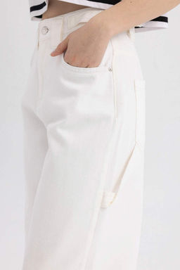 Брюки из габардина Cool Carpenter Fit - Defacto фото 5