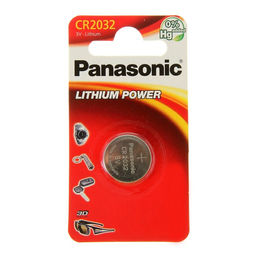 Батарейка литиевая Panasonic Lithium Power, CR2032-1BL, 3В, блистер, 1 шт