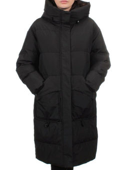 709 BLACK Пальто зимнее женское (холлофайбер 200 гр.)