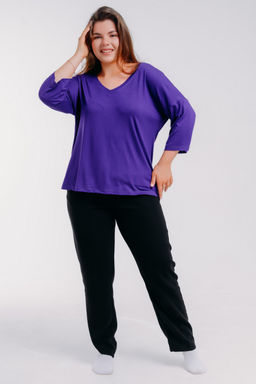 Футболка женская из вискозы Марина сочная ежевика