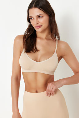 TRENDYOLMILLA Siyah Seamless/Dikissiz Fonksiyonel Ip Ask?l? Dolgusuz Kapl? Bralette Orme Sutyen THMAW22SU0023  фото 18